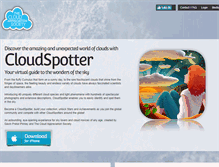 Tablet Screenshot of cloudspotterapp.com